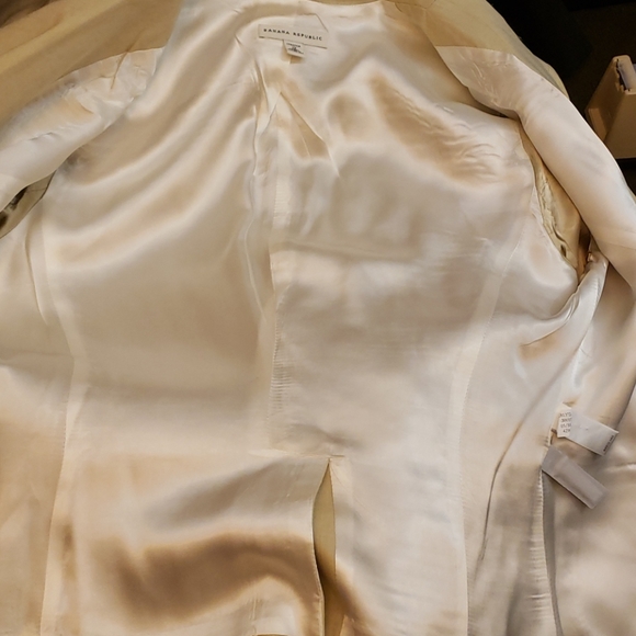 Banana Republic Tan Long Sleeve Jacket SZ 12 - Picture 9 of 12